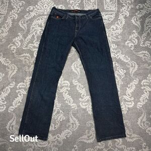 Wrangler Women's Flame Resistant Denim Jeans Blue Size 13x34 Juniors Fit.